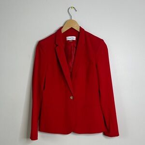 Calvin Klein Vibrant Red Women's Blazer